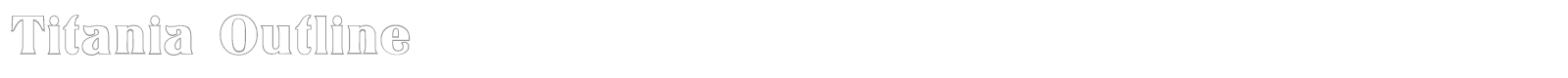 Titania font preview